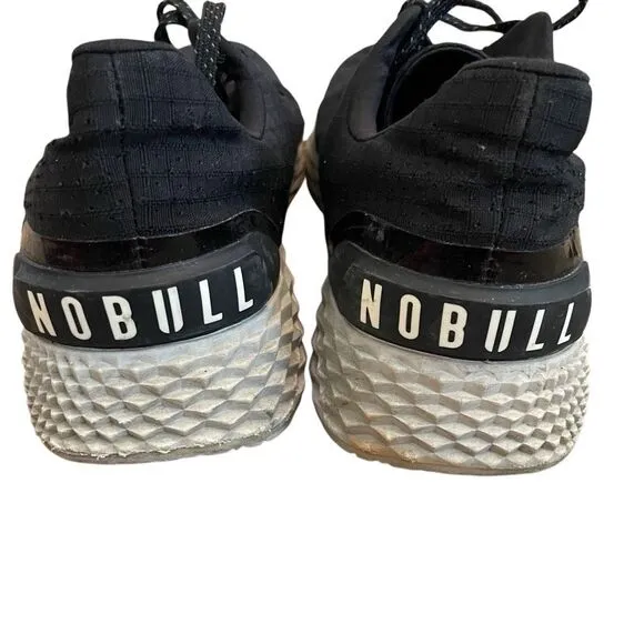 NOBULL Unisex Ripstop Runner 12M/12.5W Black Gray Athletic Gym Shoes Sneakers