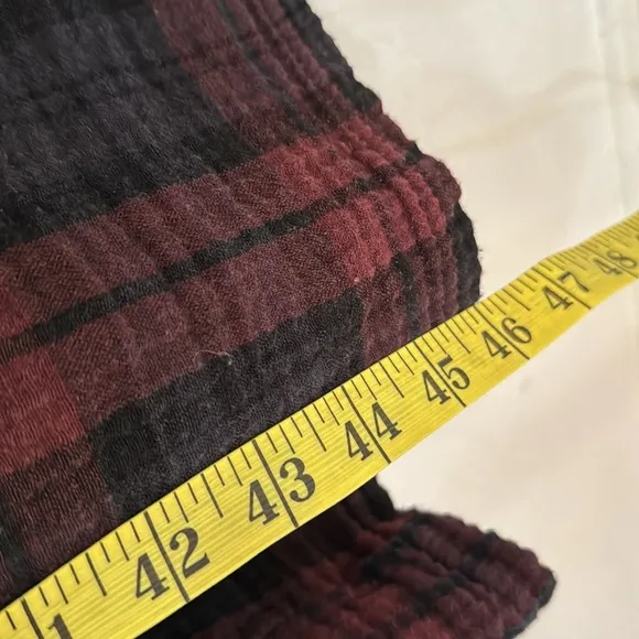 Nothing Fits But Plaid Smock Puff Sleeve Maternity Non Maternity Midi Dress M/L