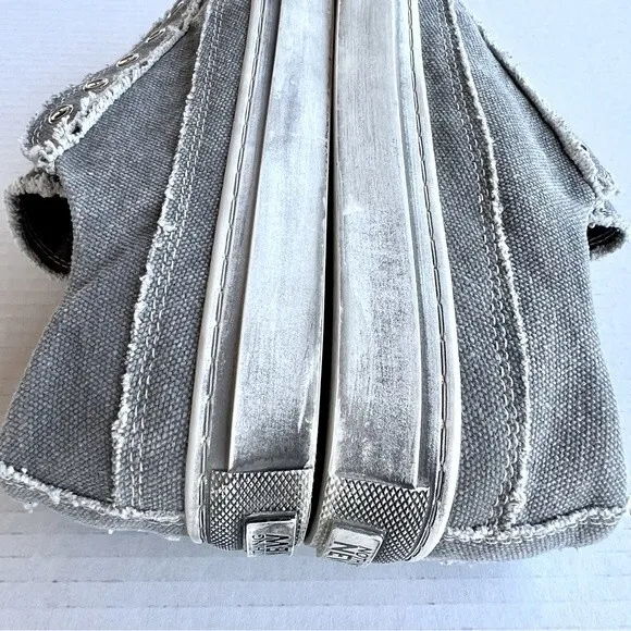 Nothing New Gray Low Top Distressed Slip On Sneaker Casual Shoes Men's 9.5
