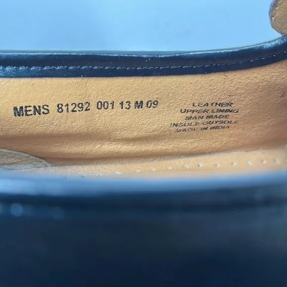Nunn Bush Black Leather Penny Loafers Men's Sz 9