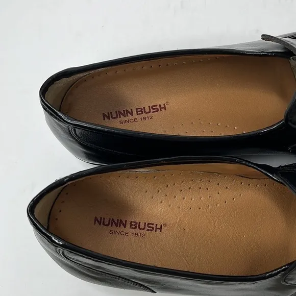 Nunn Bush Black Leather Penny Loafers Men's Sz 9