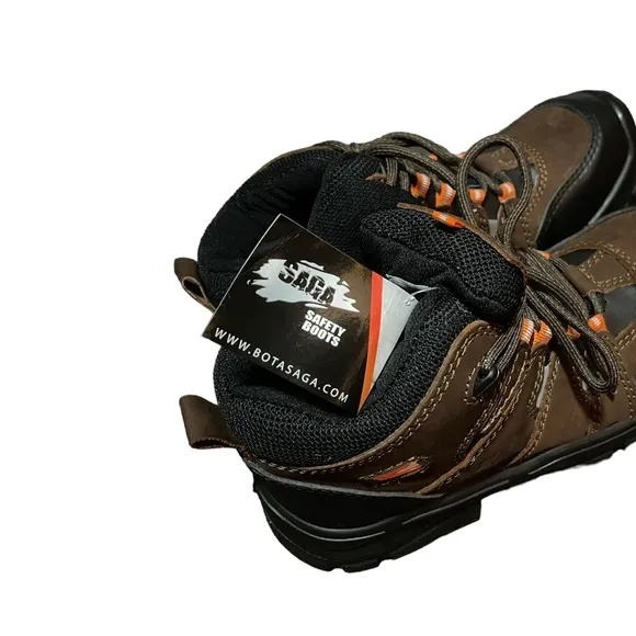 NWB Saga Safety Boots Composite Toe Electrician Slip Resistant Work Boot #4059