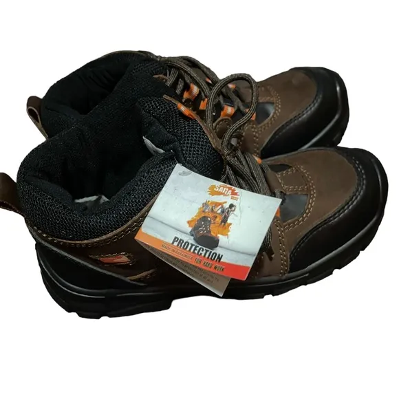 NWB Saga Safety Boots Composite Toe Electrician Slip Resistant Work Boot #4059