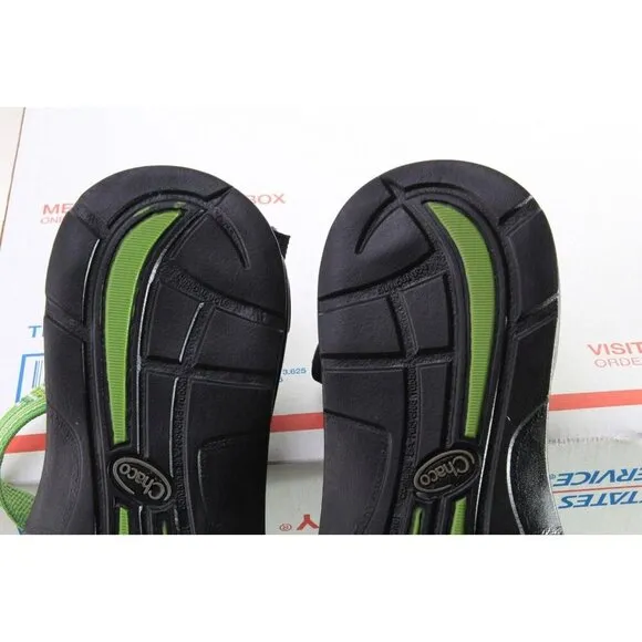 Nwob Chaco Ecotread Zong Sandals Shoes Green Backless Sport Sandals Women's Sz 8
