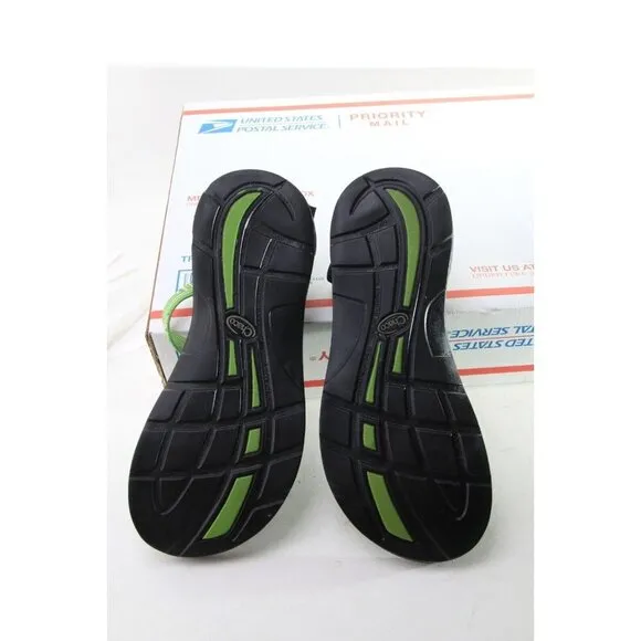 Nwob Chaco Ecotread Zong Sandals Shoes Green Backless Sport Sandals Women's Sz 8