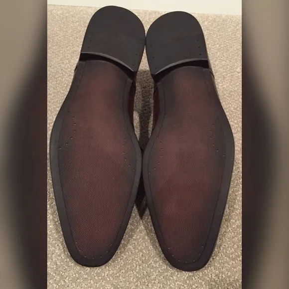 NWOB Dark Brown &amp; Black Ombré Dress Shoes 10.5