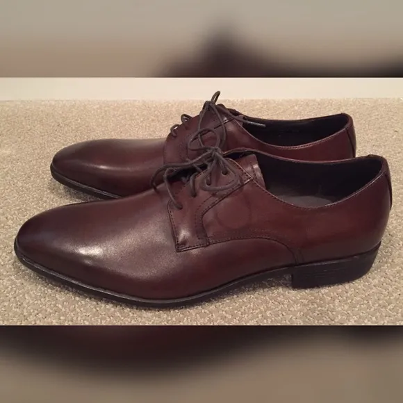 NWOB Dark Brown &amp; Black Ombré Dress Shoes 10.5