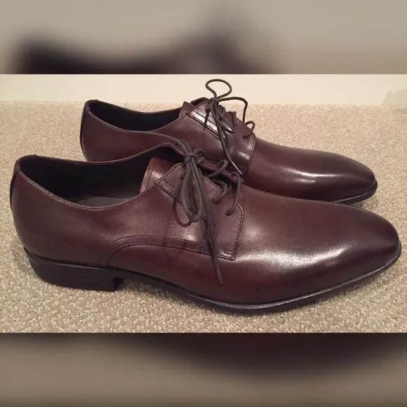 NWOB Dark Brown &amp; Black Ombré Dress Shoes 10.5