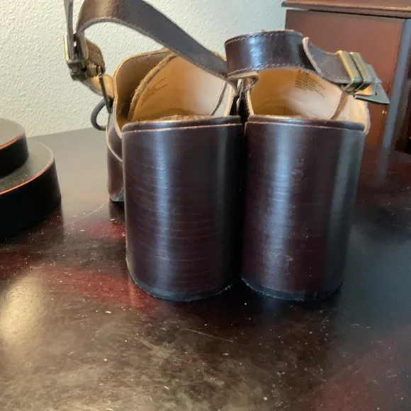 NWOB open back heels by Antonio Melani