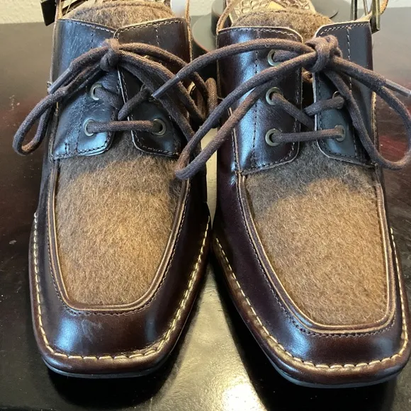 NWOB open back heels by Antonio Melani