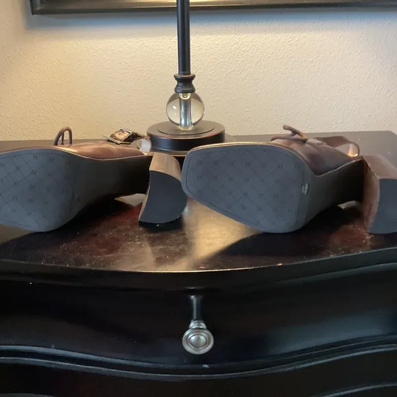 NWOB open back heels by Antonio Melani