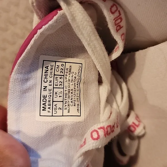 NWOB Ralph Lauren Polo Elmwood Casual Sneakers for Girls