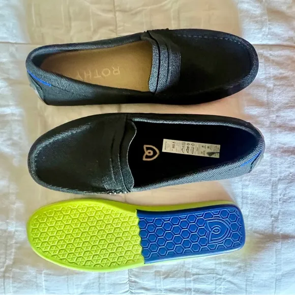 NWOB Rothy's The Driver Black Loafers - Size 9.5