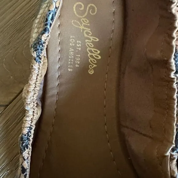 NWOB SEYCHELLES Breathless Flat In Snake