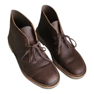 NWoT Clarks Men's Brown Beeswax Leather Dessert Boots Size 8.5