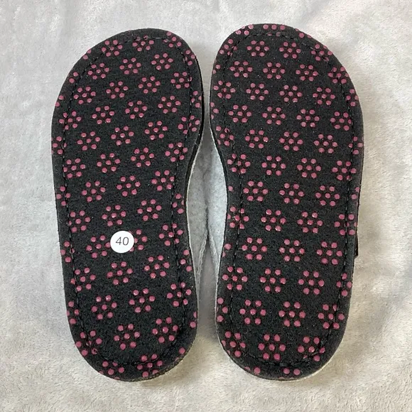 NWOT Haflinger Olivia The Owl Wool Slipper Womens EU 40 / US 9.5 Gray