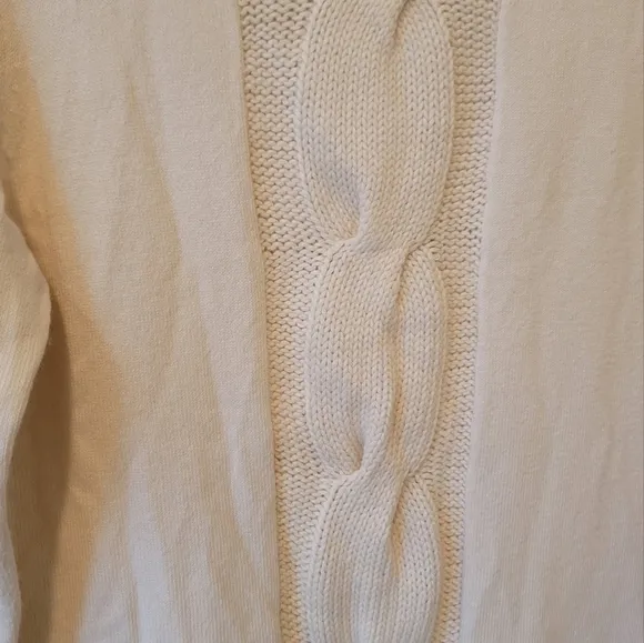 NWOT INC Winter Off White Angora Turtleneck Sweater Long Sleeve Dress Size XL