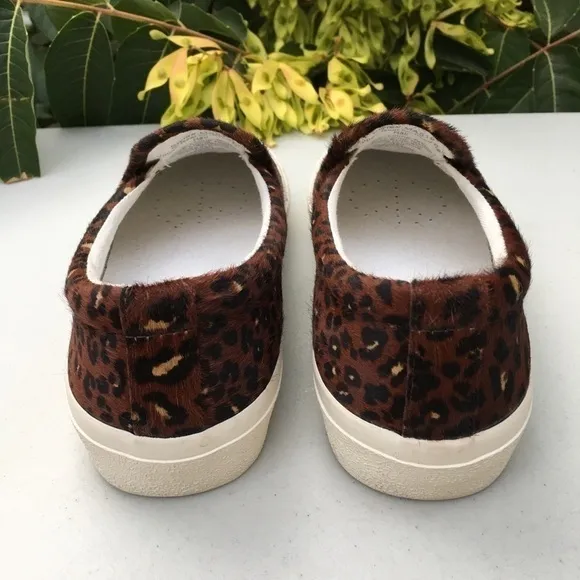 NWOT Madewell Slip On Leopard Calf Hair Sneaker 6