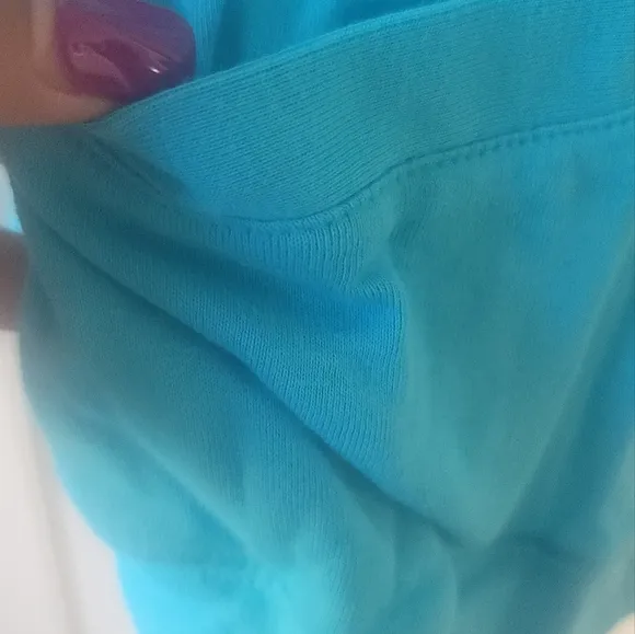 NWOT Ralph Lauren Turquoise Blue Cotton Long Sleeve Cardigan Sweater Size L