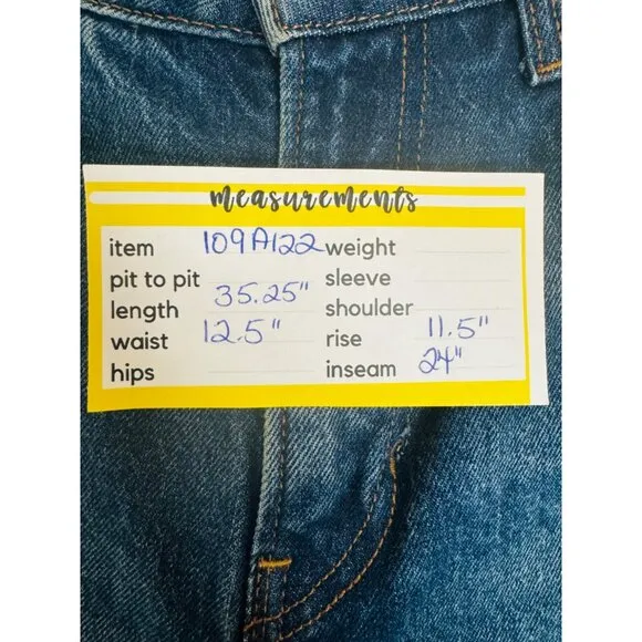 NWOT Reformation 25 Designer High-Waist Blue Denim Jeans Great With Boots