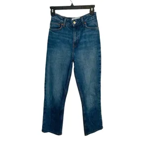 NWOT Reformation 25 Designer High-Waist Blue Denim Jeans Great With Boots