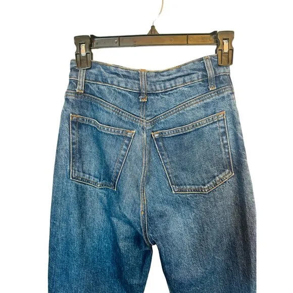 NWOT Reformation 25 Designer High-Waist Blue Denim Jeans Great With Boots