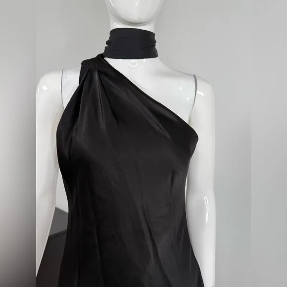 NWT ALICE   OLIVIA Leola One-Shoulder Mini Dress Size 4