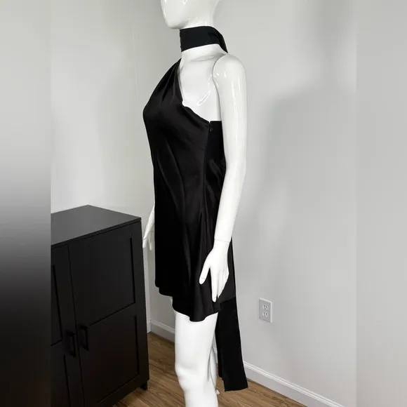 NWT ALICE   OLIVIA Leola One-Shoulder Mini Dress Size 4