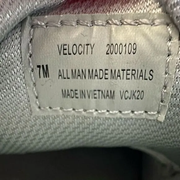 NWT Align Womens Velocity Lace Up Nursing Sneaker Shoes Gray Size 7