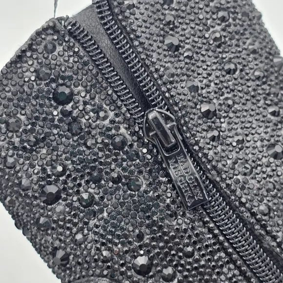 NWT Badgley Mischka Girls’ Sparkly Cowgirl Boots, Black Rhinestones