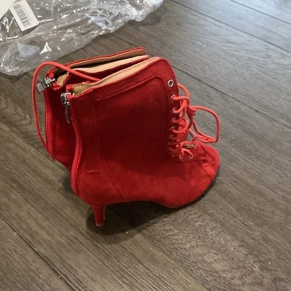 NWT BURJU Sierralynn Lace up Ankle Boots dancing | Size 10.5