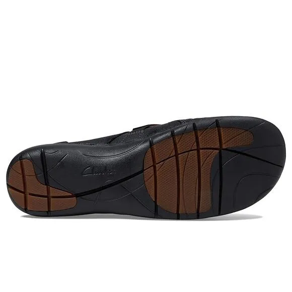 NWT Clarks Women's Loop Ease (Black Leather)  Shoes-Size 7.5