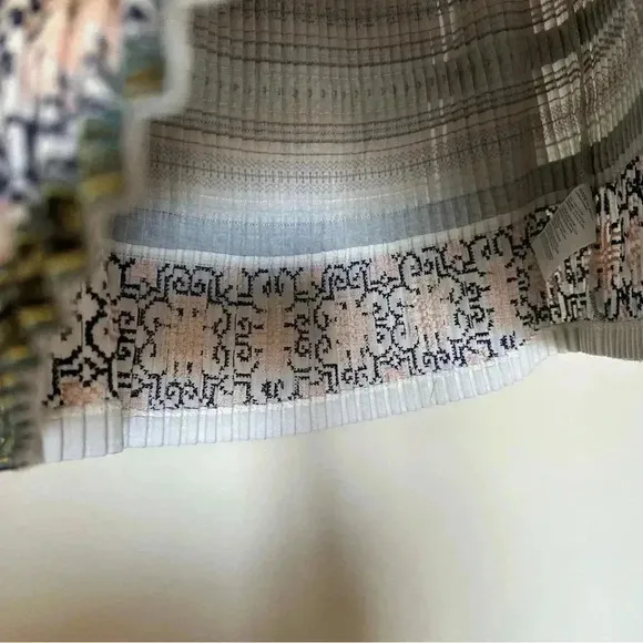 NWT Club Monaco Pleated Print Mini Skirt