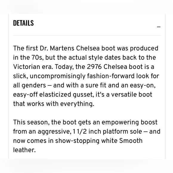 NWT Dr Marten 2976 Smooth Leather Quad/Platform Chelsea Boots