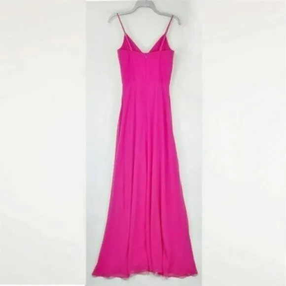 NWT Dress the Population Cambria Cutout Twist Bodice Maxi Dress Gown
