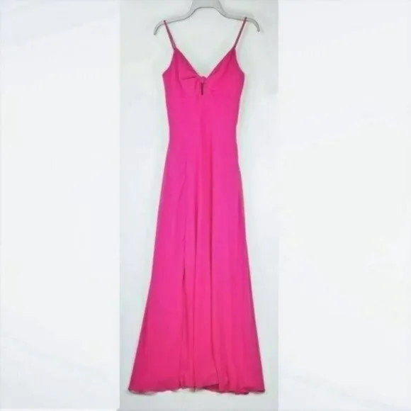 NWT Dress the Population Cambria Cutout Twist Bodice Maxi Dress Gown