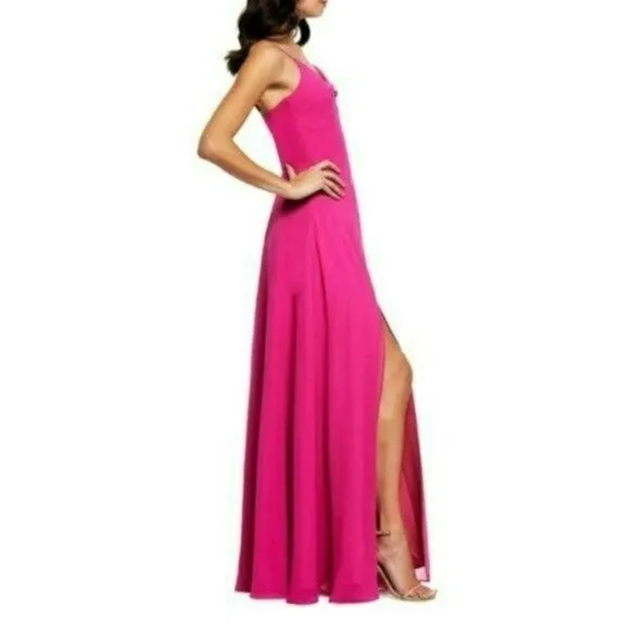 NWT Dress the Population Cambria Cutout Twist Bodice Maxi Dress Gown