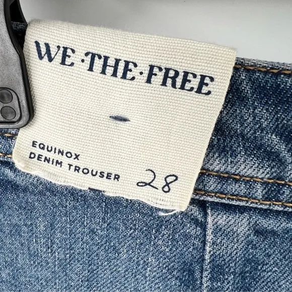NWT - Free People - We The Free - Equinox Denim Trousers - 28