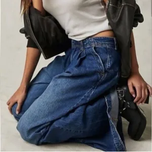NWT - Free People - We The Free - Equinox Denim Trousers - 28
