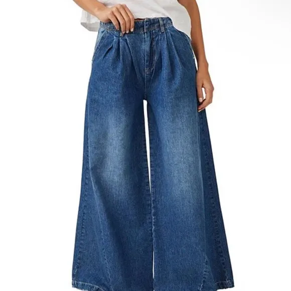 NWT - Free People - We The Free - Equinox Denim Trousers - 28