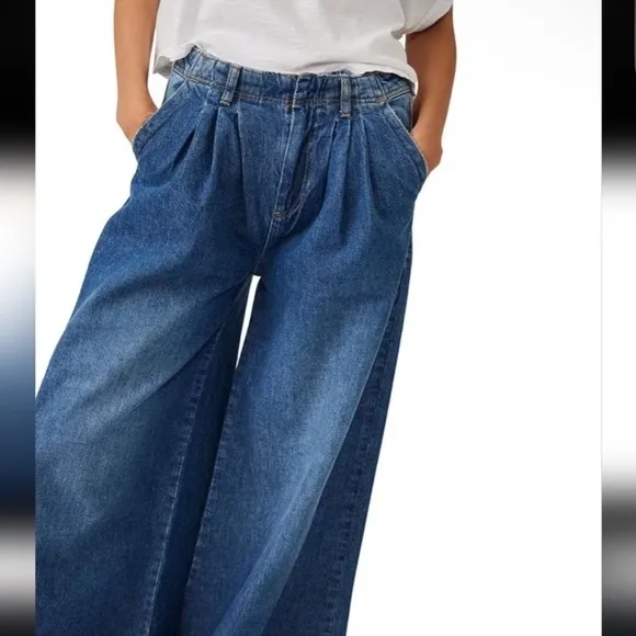 NWT - Free People - We The Free - Equinox Denim Trousers - 28