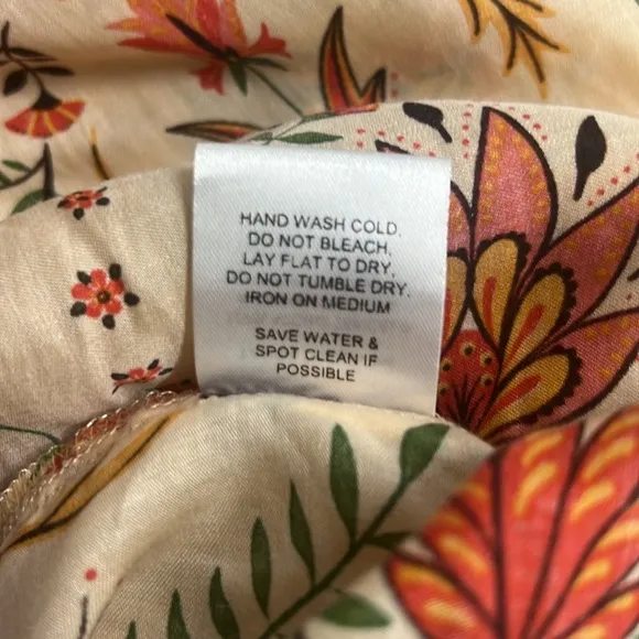NWT Ginia Floral Ruffle Maxi Skirt by TAMGA DESIGNS Size M