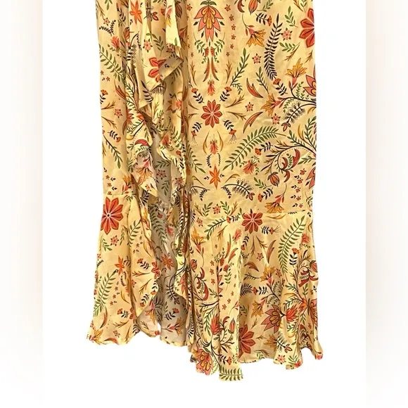 NWT Ginia Floral Ruffle Maxi Skirt by TAMGA DESIGNS Size M