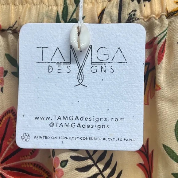 NWT Ginia Floral Ruffle Maxi Skirt by TAMGA DESIGNS Size M