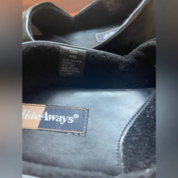NWT L.B EVANS KNIGHT OPERA Hideaway Mens Black Slippers Loafer Home Shoes 9 Gift