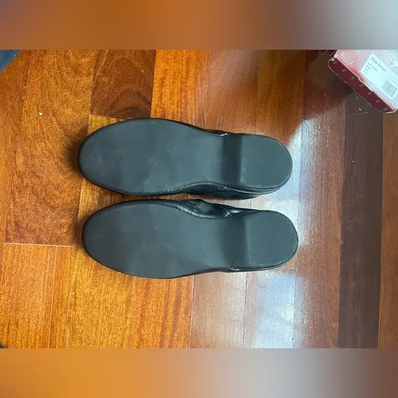 NWT L.B EVANS KNIGHT OPERA Hideaway Mens Black Slippers Loafer Home Shoes 9 Gift