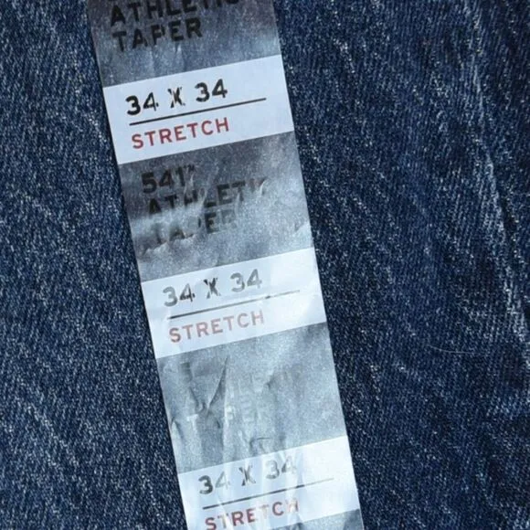 NWT  Levi's 541 Athletic Fit Stretch Men's Jeans 34x34 Levis W34 x L34 Dark