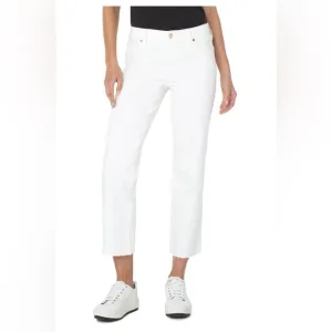 NWT Liverpool: Crop KennedyStraight Cut Hem Size: 10/30 Color:White