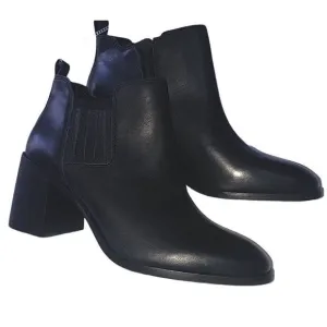 NWT LUCKY BRAND Black Women’s Leather Ankle Boots Zipper Elastic Close Size: 9.5