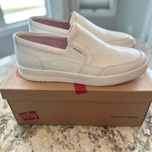 NWT Men’s Fitflop RALLY X LEATHER slip-on sneakers 13